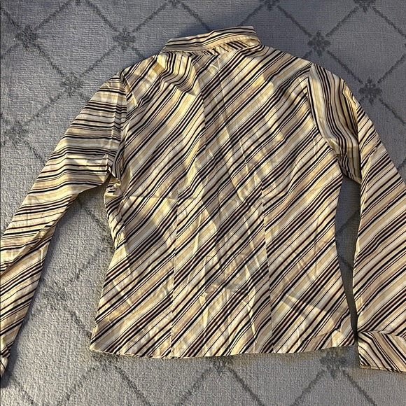 Naracamicie Beige and Black Striped Shirt - Picture 8 of 8